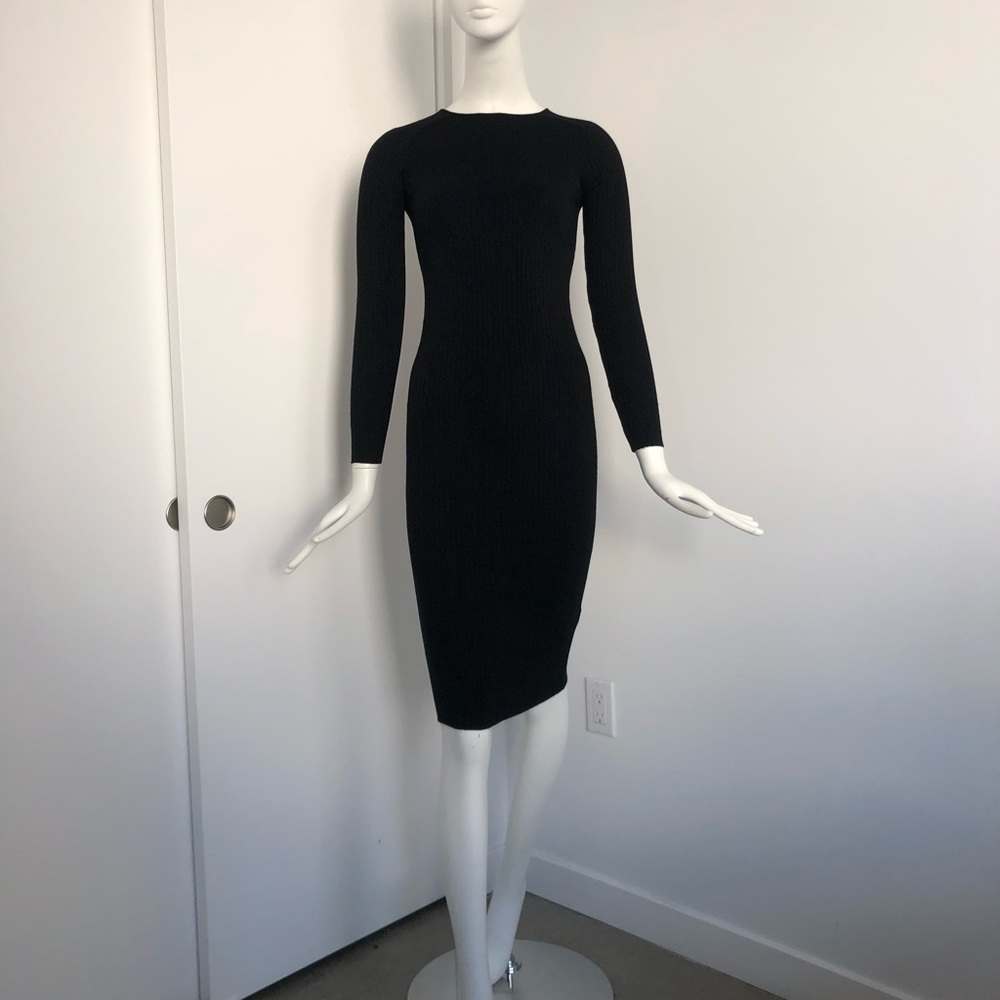 Zara Classic Black Long Sleeve Dress